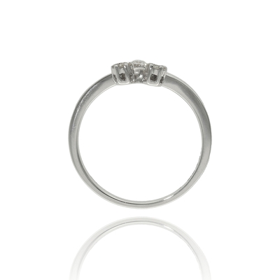 Fehér arany gyűrű 54-es méret (B33486_3I)